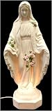 Set of 2 Pink Rose Our Lady Of Grace 12 Night Lights #45434