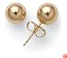 14k Yellow Gold 6mm Ball Earrings