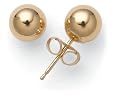 14k Yellow Gold 6mm Ball Earrings