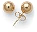 Jewelry : 14k Yellow Gold 6mm Ball Earrings