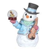 Precious Moments Snowman With Violin Figurine Evening Rehearsal Second in Series