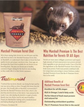 Marshall Premium Ferret Diet, 18-Pound Bag