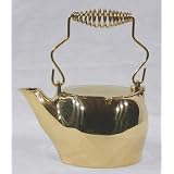 Classic Kettle Tea Pot Woodstove Steamer Mister Humidifier - SOLID BRASS by Aiden's Hearth