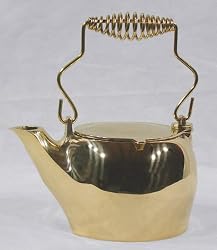 ClassicKettleTeaPotWoodstoveSteamerMisterHumidifier-SOLIDBRASS