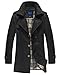 WantDo Men's Outercoat Jacket Solid Cotton Fashion