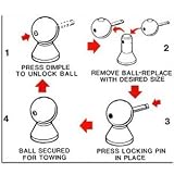 Convert-A-Ball 904B 1 Shank with 2 and 2.3125 Chrome Balls by Convert-A-Ball