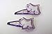 Cute Hair Accessory: Pair of Clips Scotty Dog Purple
