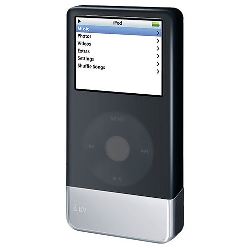 iLuv Silicone Case with Built-In Battery for 30 GB iPod classic 5G (Black)