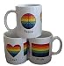Gay Pride Coffee Mug Peace Love and Pride Mug