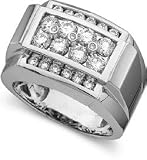 2ctw Round Russian Cut Mens Diamond Ring