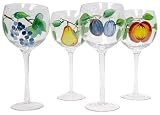 Block Basics Orchard Balloon Wine Glasses, Set of 4