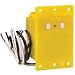 Leviton 36597 20 Amp, 125 Volt Panel Mount, Automatic Reset GFCI Yellow Test And Reset Buttons, Impact-Resistant Housing