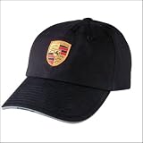 Porsche Baseball Cap with Crest Black