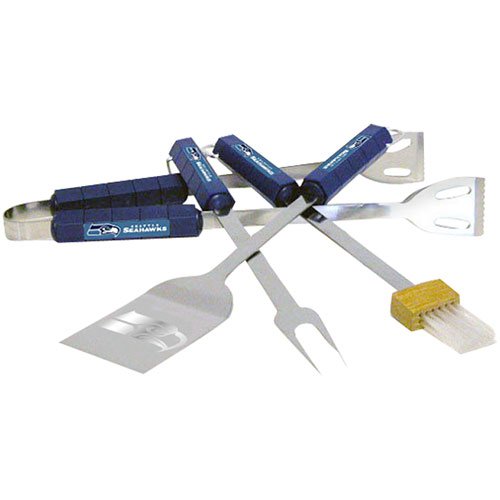 NFL Seattle Seahawks 4-Piece Barbecue Set