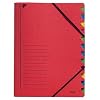 Leitz Ordnungsmappe A4 12 F�cher Colorspankarton rot