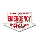 Inflation Tube Emergency Pewter Belt Buckle