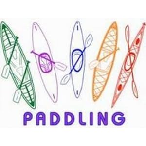 **PADDLING*Kayaking and Canoeing Window Decal by