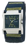 Kahuna Stainless Steel Mens Blue Analogue Dial & Blue Velcro Cuff Strap Watch