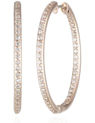 KC Designs "Eternity Hoops" 14k Rose Gold Inside Out Hoop Earrings