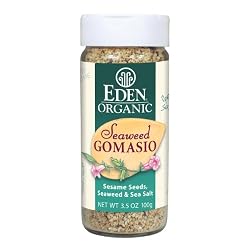 Eden Organic Seaweed Gomasio, Sesame Seeds, Seaweed & Sea  Salt, 3.5-Ounce Shakers (Pack of 12)