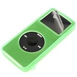 Eforcity Neon Green Silicone Skin Kit for iPod Nano