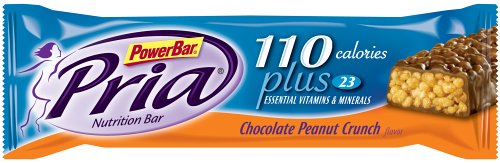 PowerBar Pria Nutritional Bar, 110 Calories, Chocolate Peanut Crunch, .98-Ounce Bars (Pack of 30)