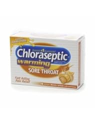 Chloraseptic Warming Sore Throat Lozenges, Honey Lemon 18-Count (Pack of 6)
