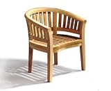 Grade A Teak Curved Garden Chair
