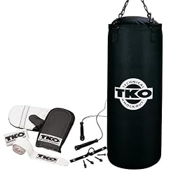 TKO 502CS-50 5-Piece Double-End Canvas 50-Pound Heavy Bag Set