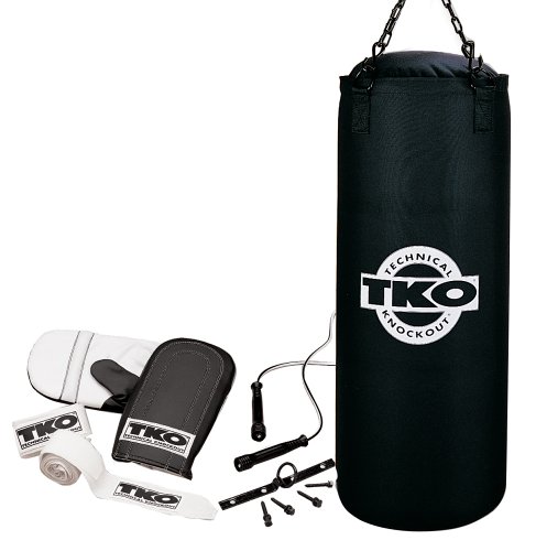 TKO 502CS-50 5-Piece Double-End Canvas 50-Pound Heavy Bag Set