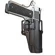 CF Holster w/BL & Paddle, Serpa, LH, Black, 1911 no Rails