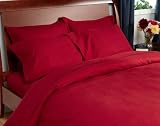 Pinzon 160-Gram Solid Flannel Twin Duvet, Garnet