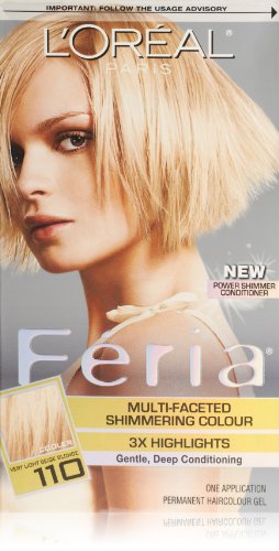 Feria Hair Color, 110 Very Light Beige Blonde (Packaging May Vary)