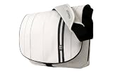 Crumpler - Royale S&auml;ckli L - Sacoche en cuir pour Ordinateur Portable 15" - Blanc/Noir