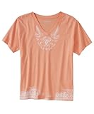 Woolrich Women's Lorelei Tee, MELON PAISLEY (Red), Size M