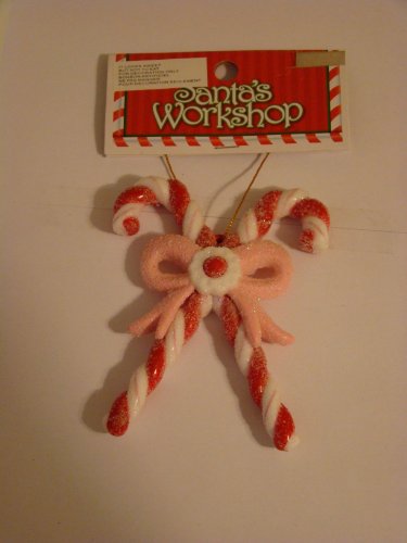 Santa’s Workshop Double Candy Cane Ornament