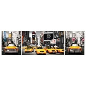 1art1 - 48832 - Poster de Porte - New York - Triptyque Taxis Times Square - 158 X 53 cm