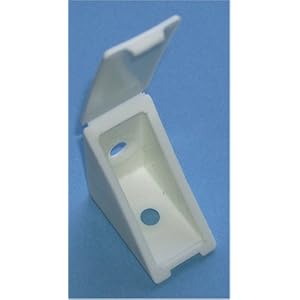 Shelf Plastic Brace 30 pkg 11655WH by 