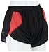 Sports : Diadora Running Damen Laufhose, schwarz/rot