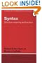 Syntax: Structure...