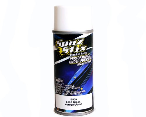 Spaz Stix Solid Aerosol Paint, Green, 3.5-Ounce