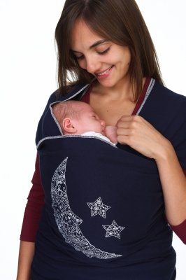 Moby Wrap Baby Carrier-Designs (Navy Moon)
