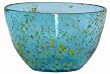 Hand Blown Glass Blue Candy Small Salad Bowl 4" H Set / 4