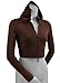 Junior Long Sleeve Fitted Crop Cropped Hoodie Hoody