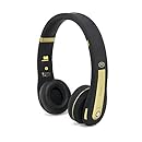 MiiKey Rhythm Pro Black/Gold Wireless Bluetooth 4.0,NFC,Multi-connect Headphone with Microphone &amp; HD Audio