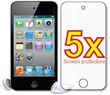 5x Apple iPod Touch 4th Generation Gen Premium Clear LCD Screen Protector Cover Guard Film, no cutting is required! Exact fit and satisfaction guaranteed!