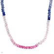 Necklace With 45.20ctw Genuine Sapphires Well Made in 18K Yellow Gold. Total item weight 9.5g Length 18in