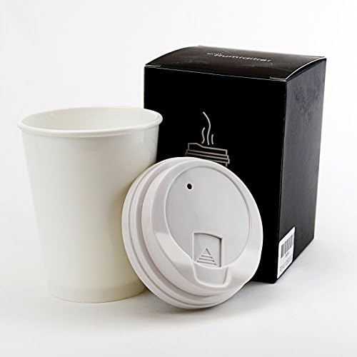 Office Decoration Mini Coffee Cup Mist Humidifier USB Powered (White)