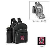 Stanford Cardinal NCAA Sorrento Insulated Picnic Backpack (Black/Grey) (Embroidered Logo)