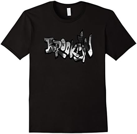 Men's Brooklyn Graffiti Rapper Tribute Graphic T Shirt XL Black